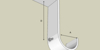 Ceiling bracket offset labels