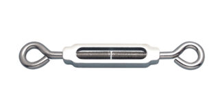 Stainless Steel ALU + SS ENDS TURNBUCKLE EYE-EYE, 1/4 in.