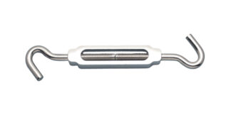 Stainless Steel ALU + SS ENDS TURNBUCKLE HOOK-HOOK, 1/4 in.