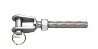 Stainless Steel TURNBUCKLE JAW 1/4 in. LEFT HAND SS 316 P0101-LJ07