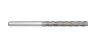 Stainless Steel TURNBUCKLE LEFT HAND STUD 1/4 in. SS 316 FULLY THREADED P0106-LT07