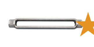 Stainless Steel TURNBUCKLE BODY FORGED SS 316 1 1/2 in. X 12 in. S0106-BD38-1
