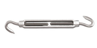 Stainless Steel TURNBUCKLE FORGED HOOK TO HOOK SS 316 1/2 in. x 6 in. S0111-HH13