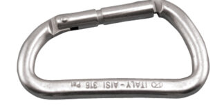 Stainless Steel ASSYMETRIC SPRING CLIP SS 316 3/8 in. x 4 in.