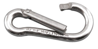 Stainless Steel SPRING CLIP SPECIAL GATE WITH OUT EYELET SS 316 3/8 in. x 4 in.