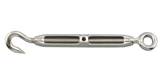 Stainless Steel TURNBUCKLE EYE TO HOOK SS 316 3/8 in.