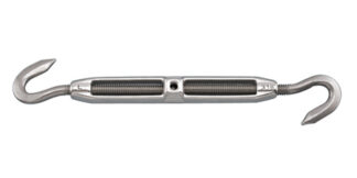 Stainless Steel TURNBUCKLE HOOK TO HOOK SS 316 5/16 in.