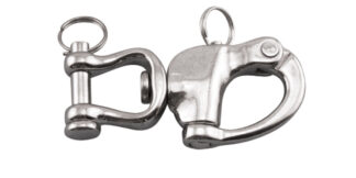 Stainless Steel HEAVY DUTY SNAP SHACKLE CAST JAW SS 316 5 in.