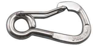 Stainless Steel HARNESS CLIP WIRE LEVER SS 316 1/4 in. x 2-3/8 in.