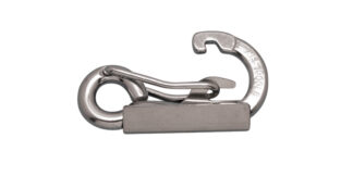Stainless Steel MOORING HOOK HOLDER SS 316 2.56 in. x 1.09 in. x 0.69 in.