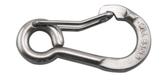 Stainless Steel HARNESS CLIP WIRE LEVER SS 316 3/8 in. x 4 in.