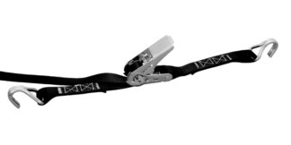 Stainless Steel RATCHET ASSY 1.5 in.x14 in.x10 DOUBLE in.J in. HOOKS BLACK