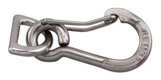 Stainless Steel HARNESS CLIP FORGED D RING 1 in. SS 316