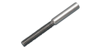 Stainless Steel MINI SWAGE STUD LH UNC 1/4 in. x 5/32 in.