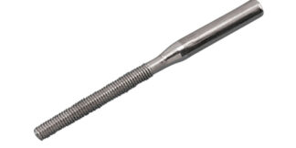 Stainless Steel RAIL SWAGE STUD UNF RH 1/4 in. x 1/8 in.