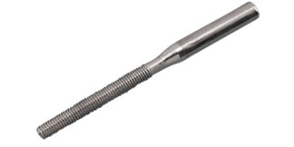 Stainless Steel RAIL SWAGE STUD UNC LH 1/4 in. x 1/8 in.