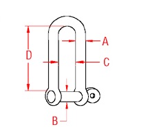 Long-d-shackle-w-screw-pin-marine-grade-316-stainless-steel-drawing
