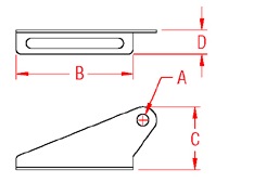 Trailer-split-roller-brackets-marine-grade-304-stainless-steel-drawing
