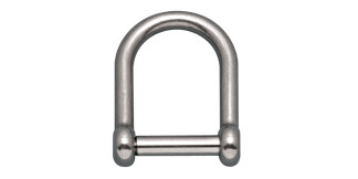 Shackle, Boat Shackle Long Pattern D Shackle Screw Pin Stainless Steel 316 
