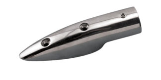 End Mount In Rail End Stainless Steel 316 Marine Grade Drawing S3677-0055