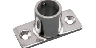 Rectangular 2 Hole Base 45 Degree Stainless Steel 316 Marine Grade S3652-0900