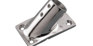 Rectangular Base 45 Degree Stainless Steel 316 Marine Grade S3651-0450