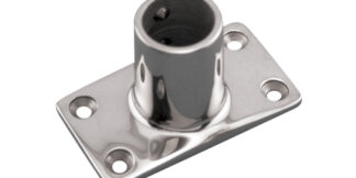 Rectangular Base 45 Degree Stainless Steel 316 Marine Grade S3651-0900