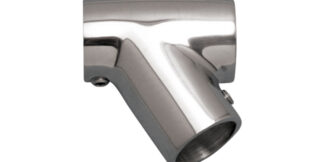 Universal Tee Rail Three Way Section 316 Stainless Steel 60 Degree Marine Grade S3660-0600