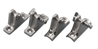 Deck Hinges Degree and Concave Stainless Steel 316 Marine Grade S3682