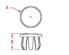 Flat End Cap Stainless Steel 304 Marine Grade Drawing
