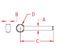Rod End Blank 304 Marine Grade Drawing
