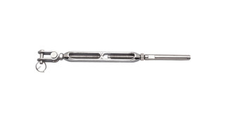 Turnbuckle Toggle Swage Stud Open Body Chromed Bronze With Stainless Ends Marine Grade S0786-0