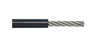 Wire Rope 7 x 7 Black PVC Coated 316 Marine Grade S0709-0