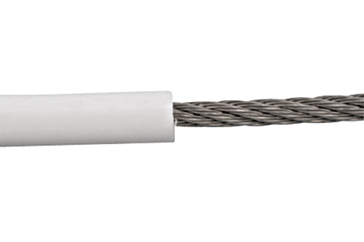 Stainless Steel WIRE ROPE 316, 7x7, PVC, 1/4 in. x 5/16 in. CUTS