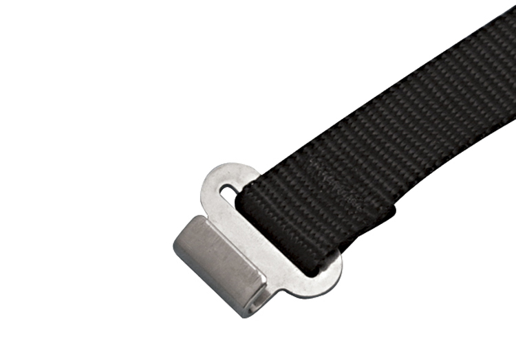 1 in Webbing Assembly With Flat Hook Nylon 304 Marine Grade Stainless Steel S0233-0