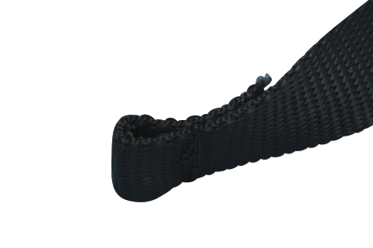 1 in Webbing Assembly With Sewn Loop Black Nylon Marine Grade S0232-0