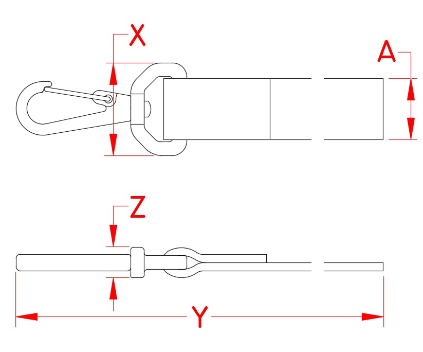 Stainless Steel Webbing Assemblies with Hooks reference image