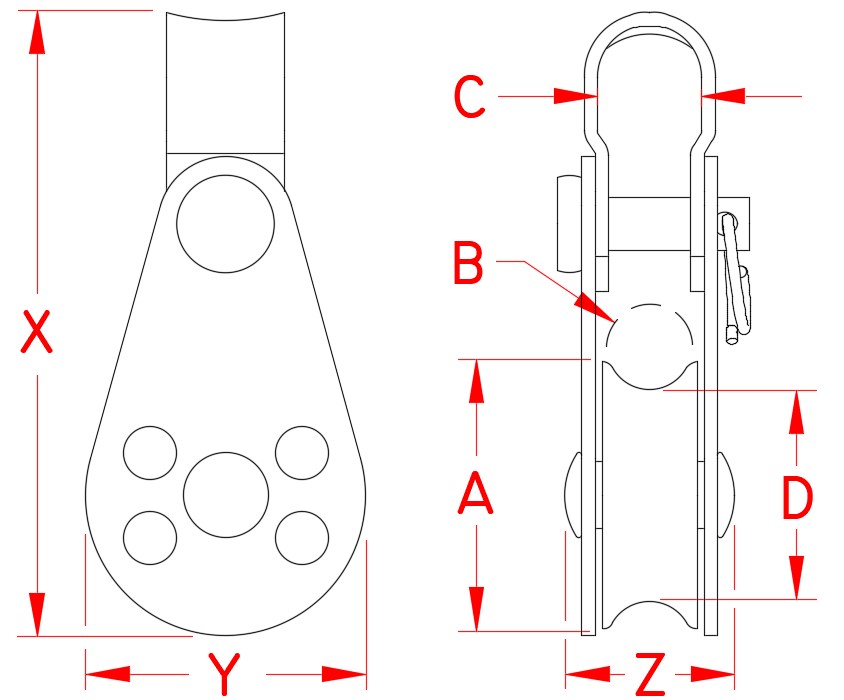 304 Stainless Steel Pulley Blocks reference image