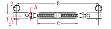 Chrome Bronze Toggle-to-Toggle Turnbuckles reference image
