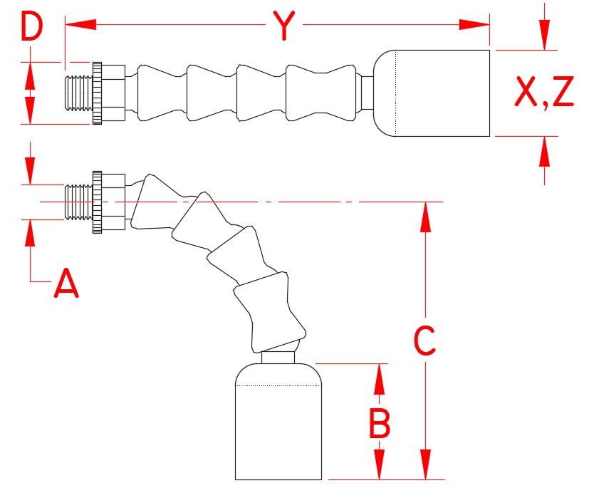 Stainless Steel MicroStar 9-Star 12V Stalk Lights reference image