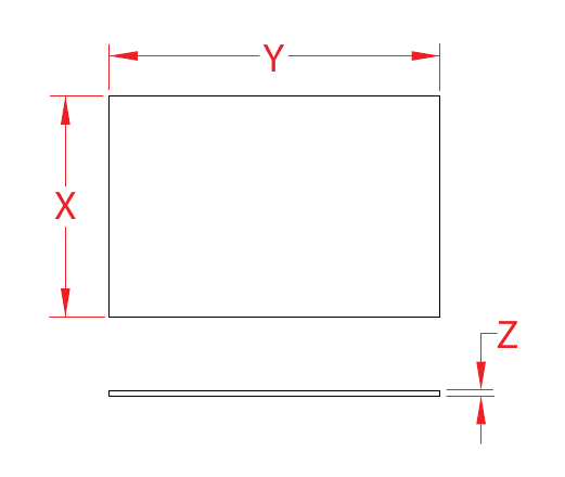 Stainless Steel Backing Plates dimensional drawing